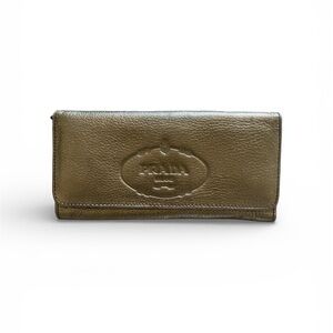 Prada Metallic Gold Women's Wallet
